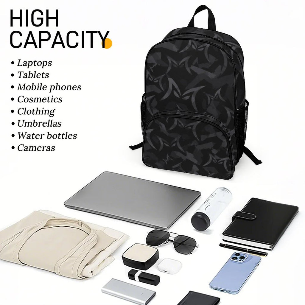 MALO MAFIA Black Camo Large Capacity Backpack