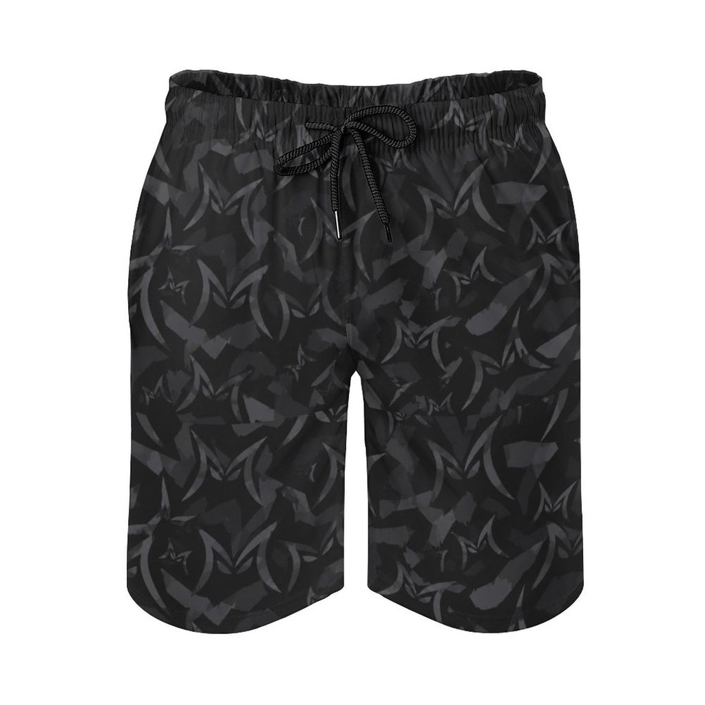 MALO MAFIA Black Camo110gsm Cotton Men's Beach Shorts