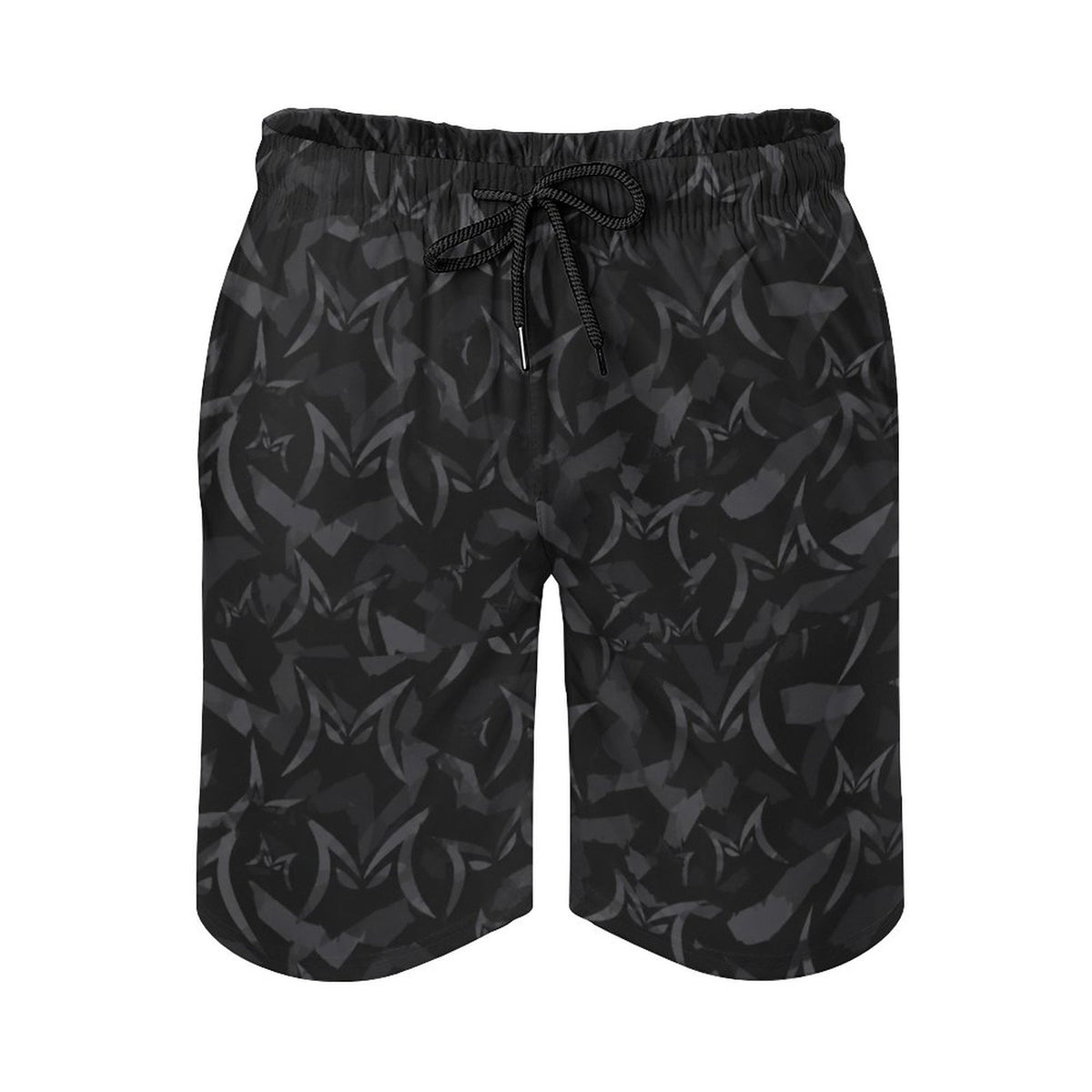 MALO MAFIA Black Camo110gsm Cotton Men's Beach Shorts