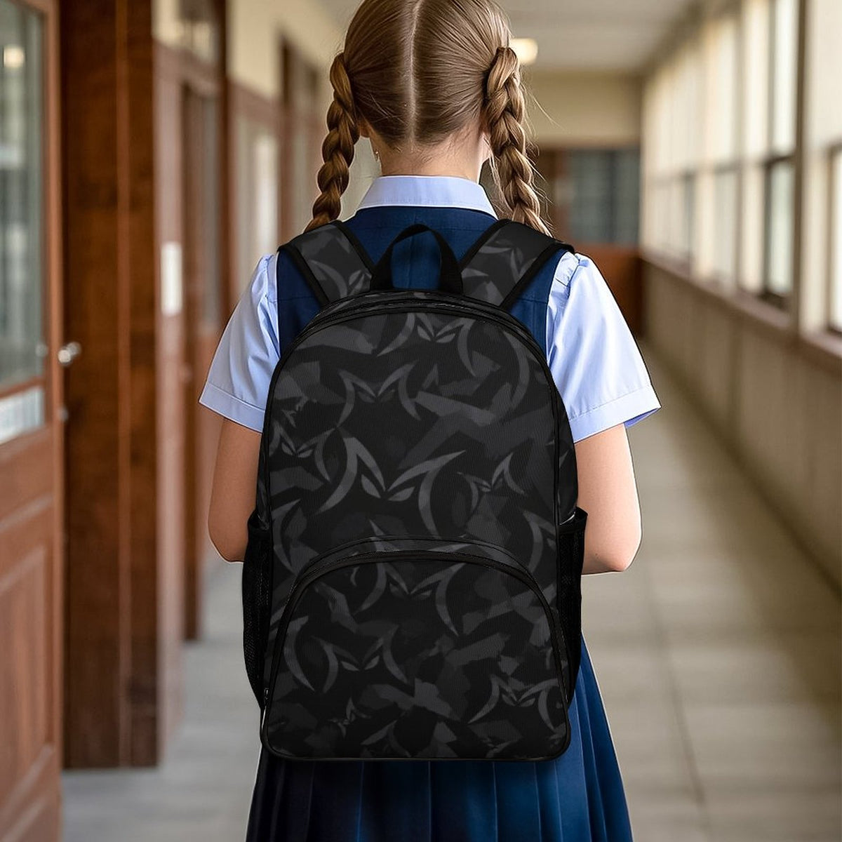 MALO MAFIA Black Camo Large Capacity Backpack
