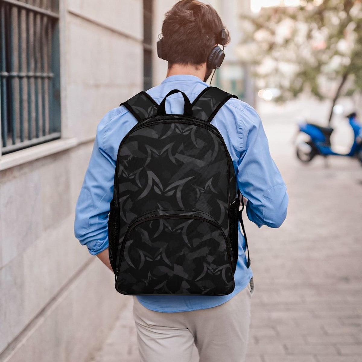 MALO MAFIA Black Camo Large Capacity Backpack
