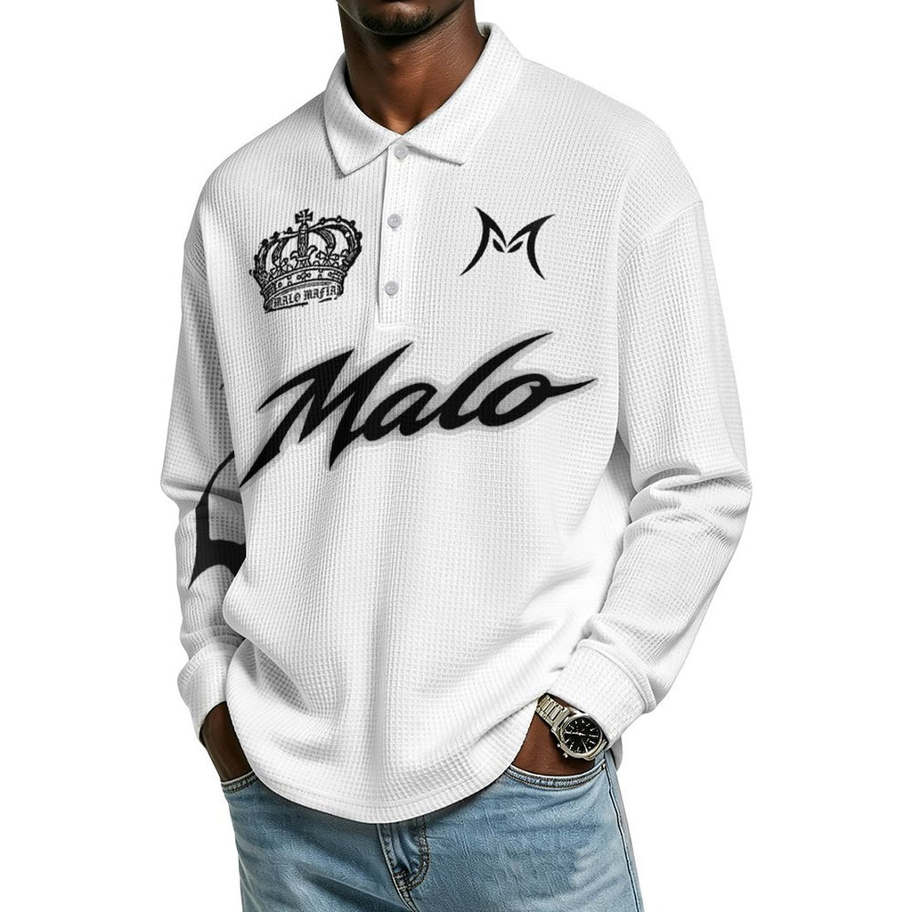 220gsm Button Collared Sweatshirt(All-Over Printing)
