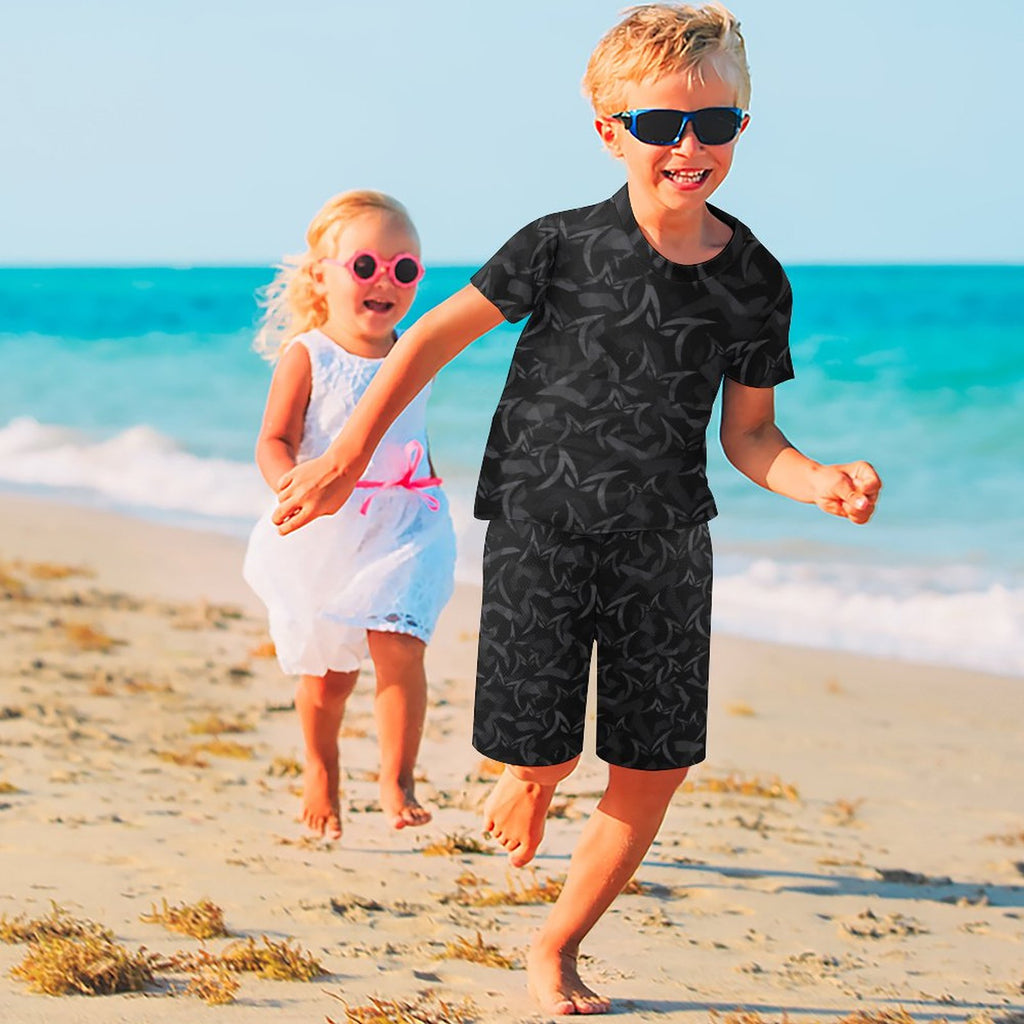 MALO MAFIA Black Camo T-shirt Shorts Set