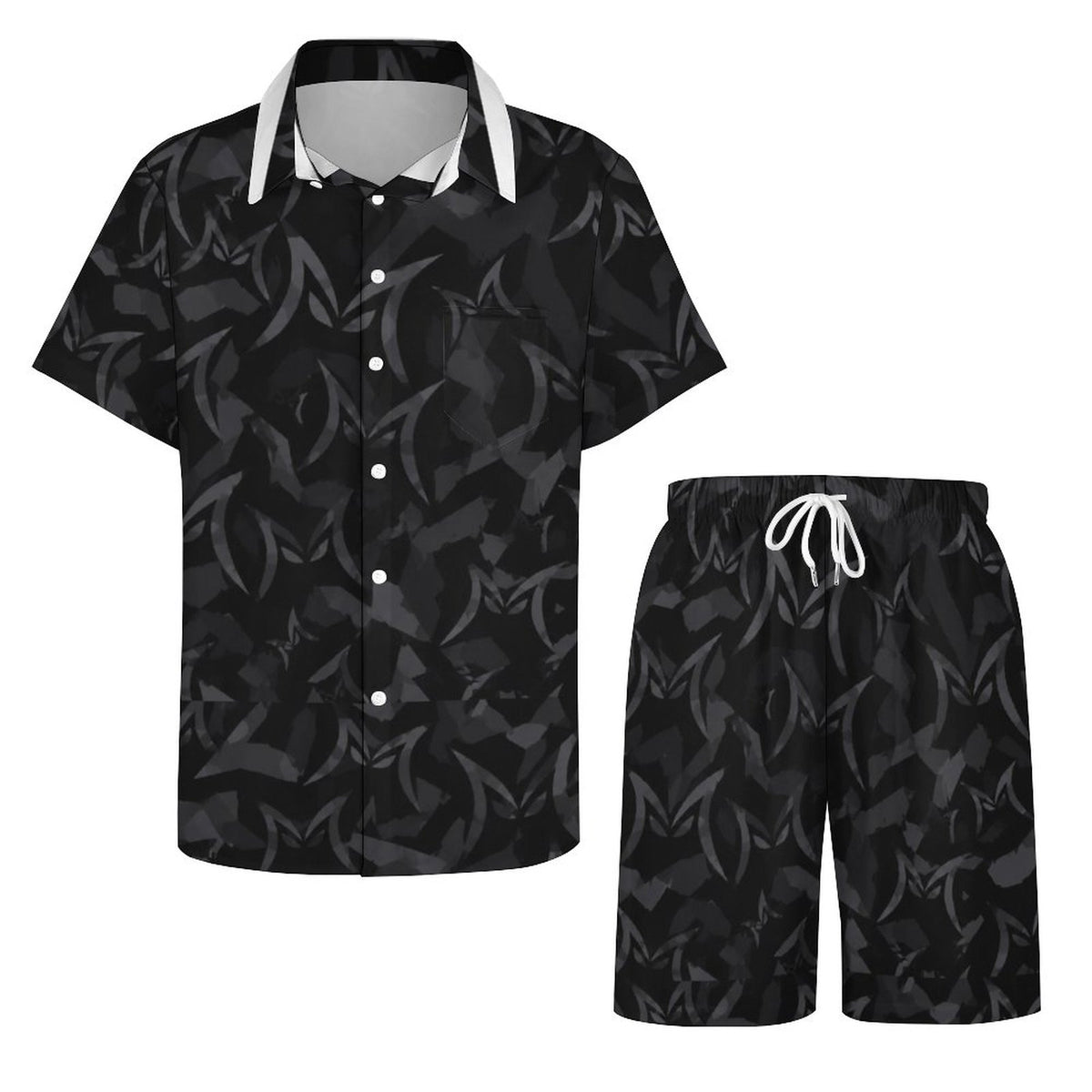 Short Sleeve Shirt and Shorts Set(All-Over Printing)