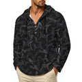 200gsm Men's Button Hooded Sweatshirt(All-Over Printing)