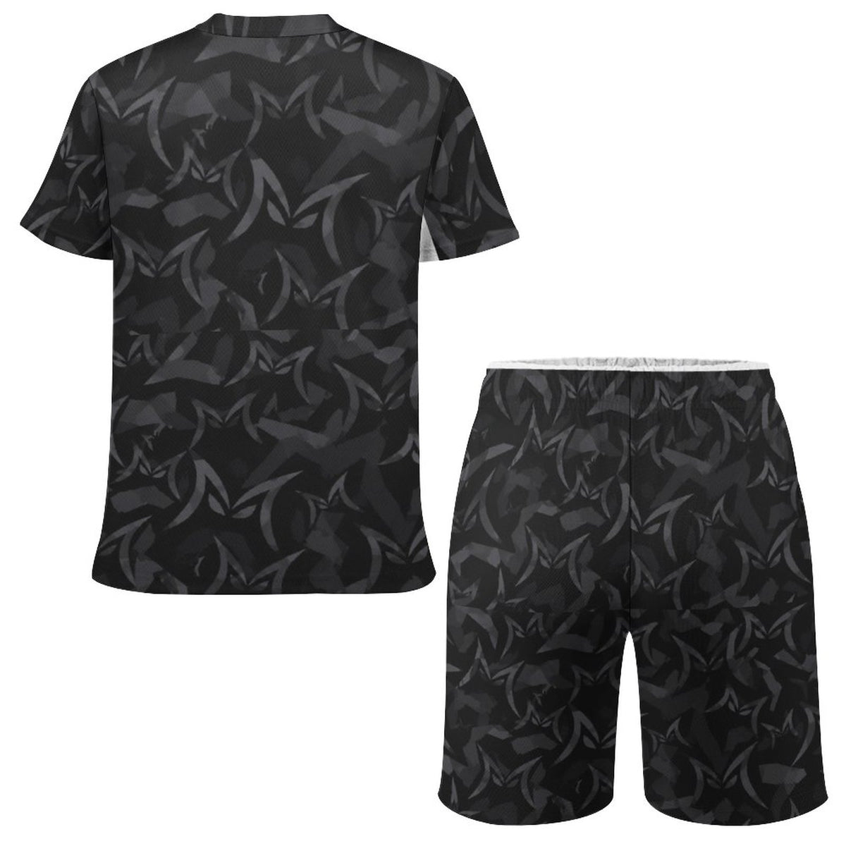 MALO MAFIA Black Camo T-shirt Shorts Set