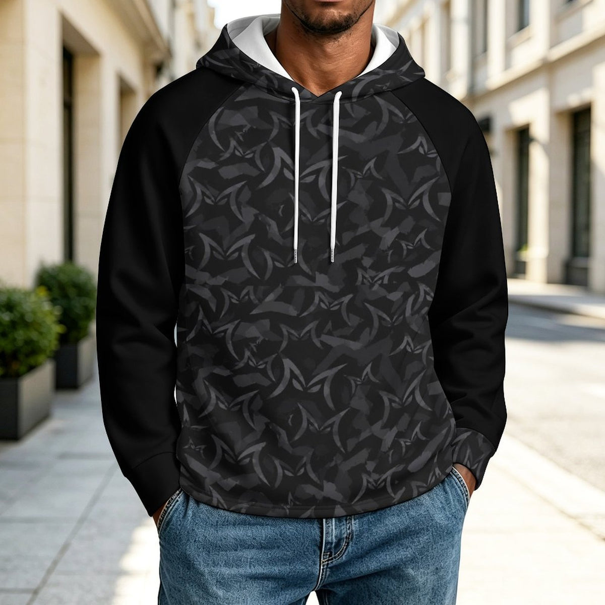 230gsm Raglan Sleeve Hoodie(All-Over Printing)