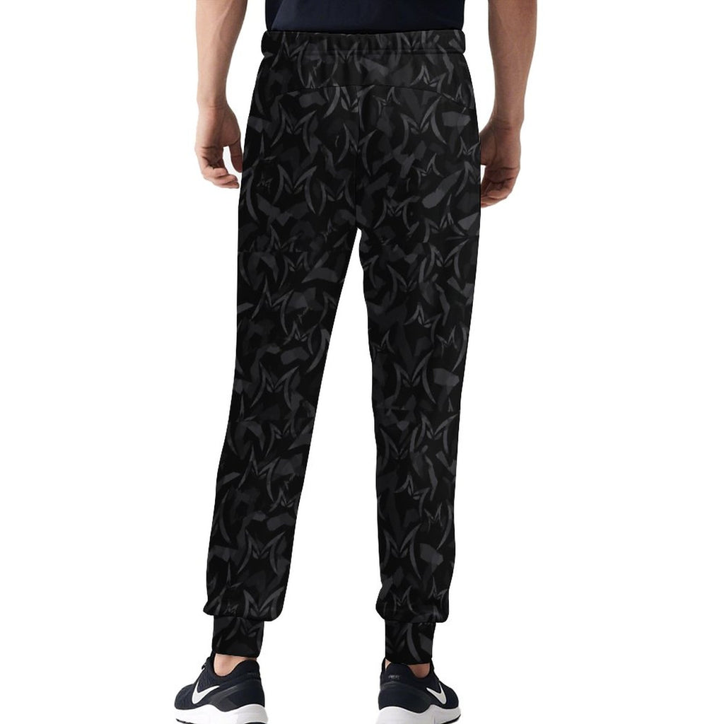 MALO MAFIA Black Camo180gsm Men's Quick Dry Running Pants(All-Over Printing)