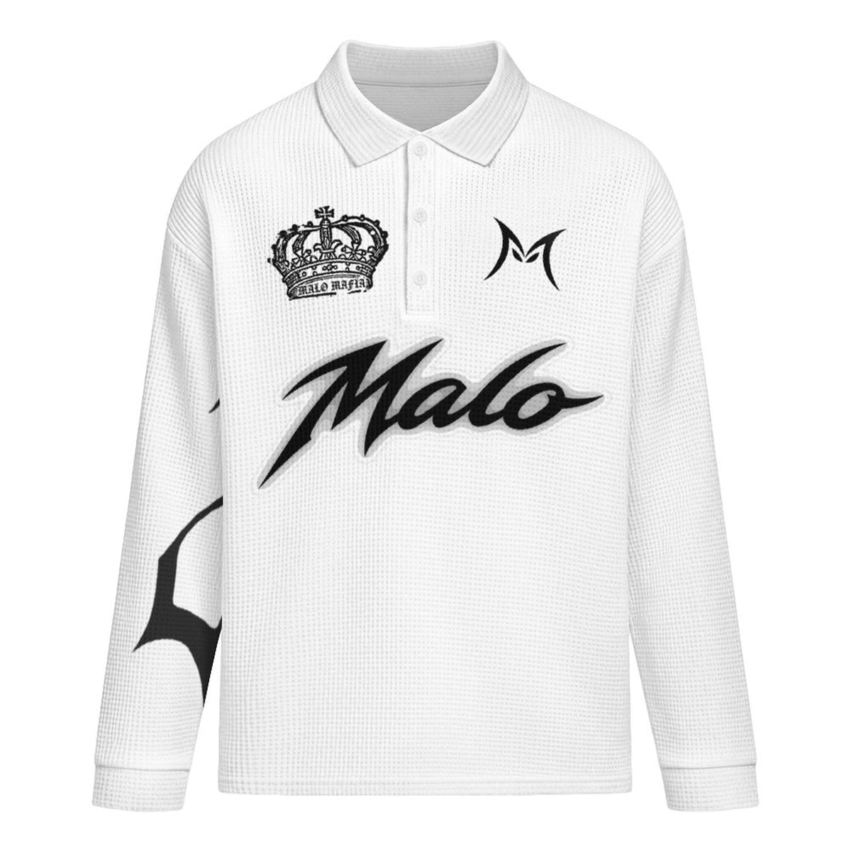 220gsm Button Collared Sweatshirt(All-Over Printing)