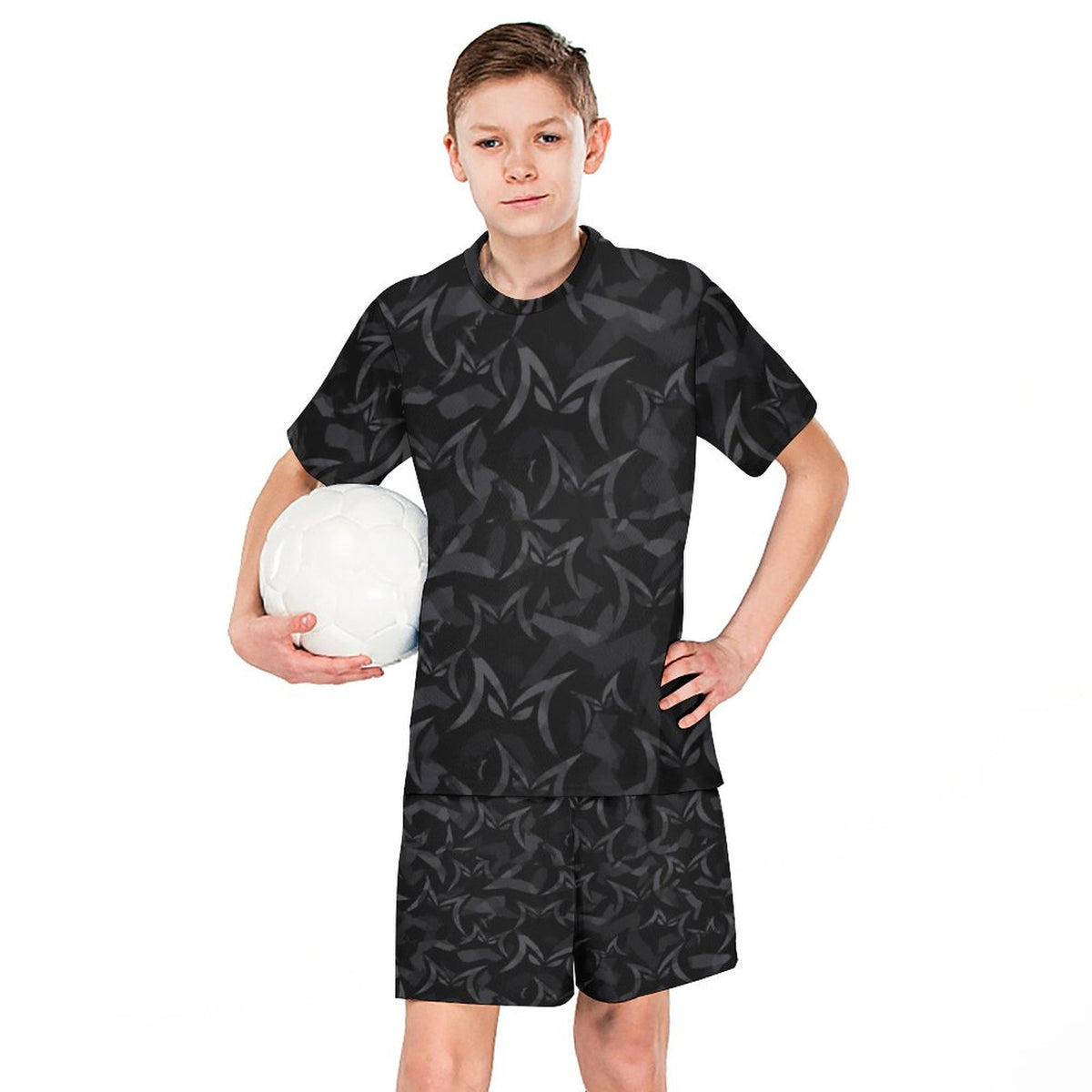 MALO MAFIA Black Camo T-shirt Shorts Set