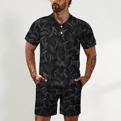 200gsm Short Sleeve Men's POLO Shirt Set(All-Over Printing)