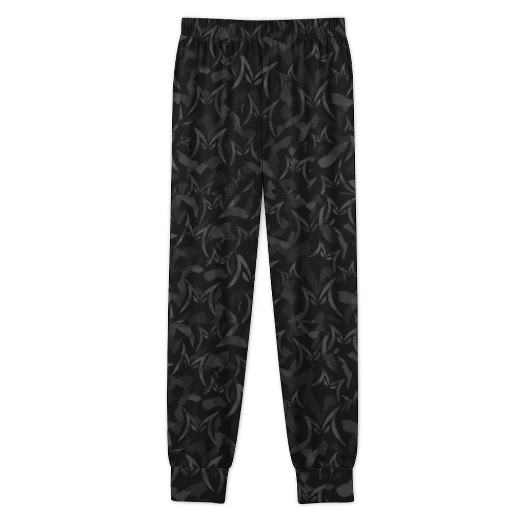 MALO MAFIA Black Camo180gsm Men's Quick Dry Running Pants(All-Over Printing)