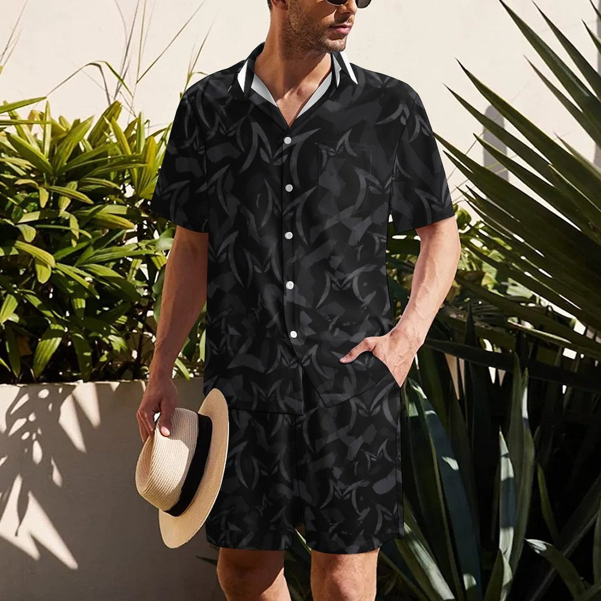 Short Sleeve Shirt and Shorts Set(All-Over Printing)