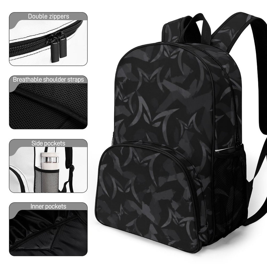 MALO MAFIA Black Camo Large Capacity Backpack