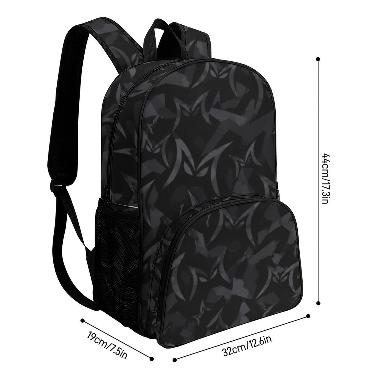 MALO MAFIA Black Camo Large Capacity Backpack