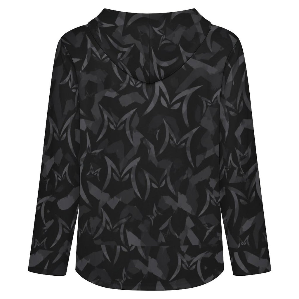 200gsm Men's Button Hooded Sweatshirt(All-Over Printing)