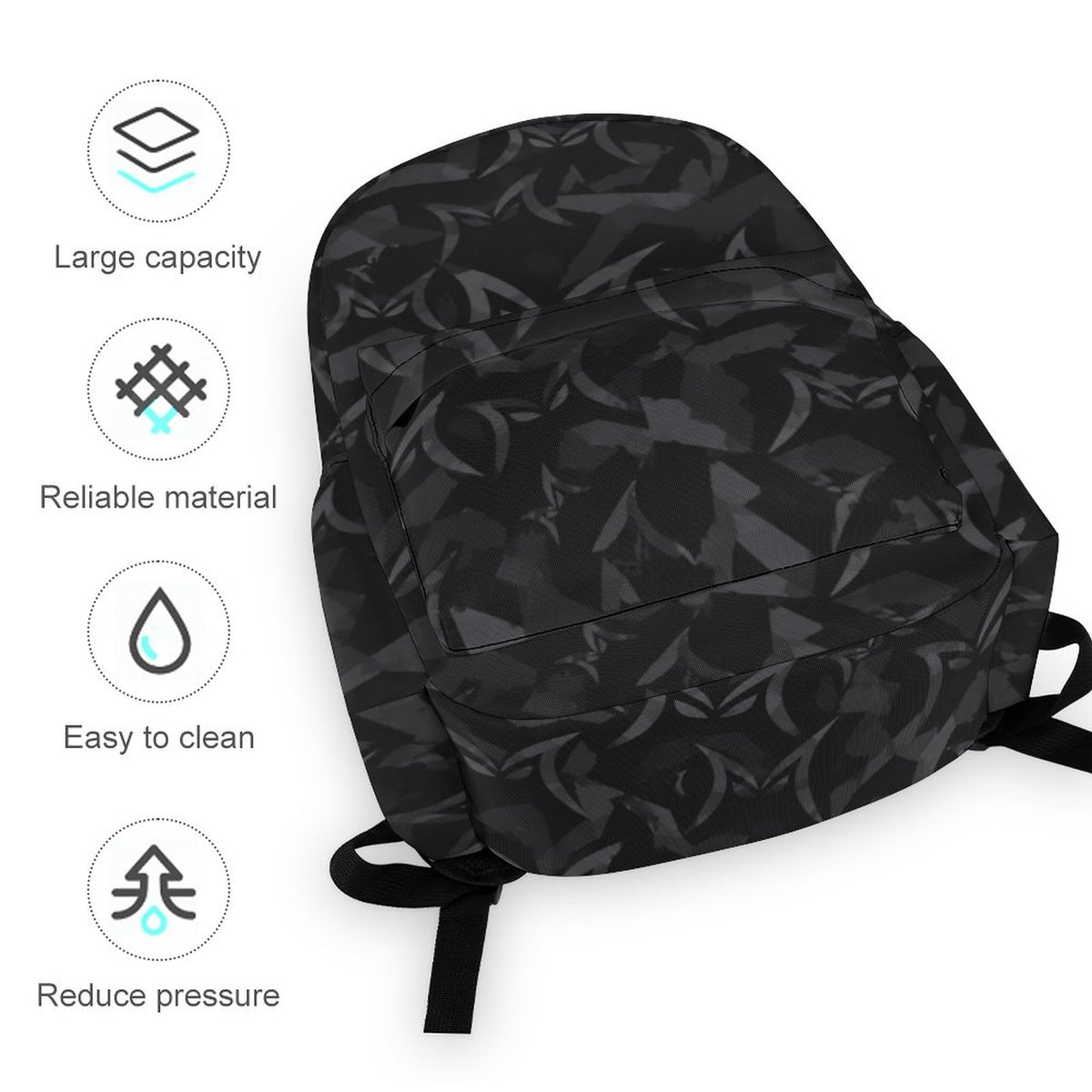 Oxford Cloth School Backpack(All-Over Printing)